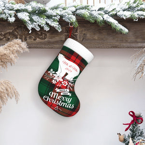 Custom Christmas Bear Stockings with Name for Family Kids Her as Holiday Gifts Decorations