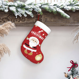 Custom Christmas Santa Stockings with Name for Kids Family Holiday Gifts Decorations