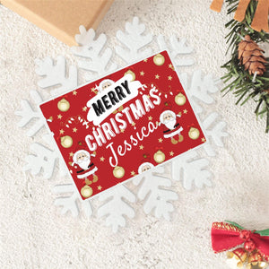 Personalized Christmas Snowflake Ornament with Name for Family