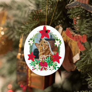 Custom Christmas Ornaments for Kitty Cat Pet as Holiday Gifts
