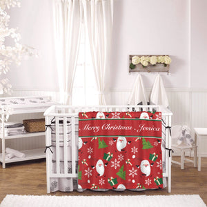 Personalized Christmas baby blanket gifts with name for girls boys newborn todders kids