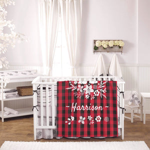 Personalized Christmas baby blanket with name for boys grils, Custom baby dot blankets for kids as Christmas gifts