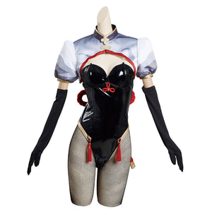 Genshin Impact Shen He Bunny Girls Cosplay Costume