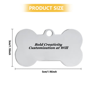 Dog tag 5*3cm (double-sided printing)