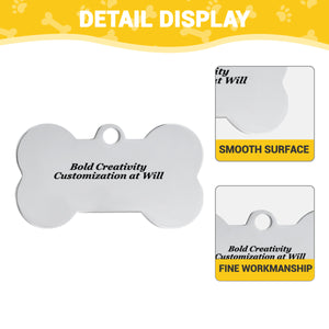 Dog tag 5*3cm (double-sided printing)