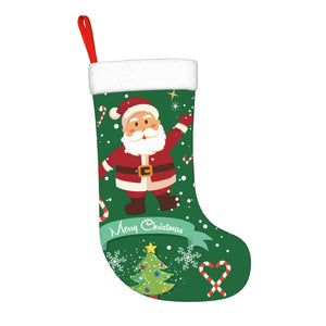 Personalized Christmas Santa Claus Stockings with Name for Kids Family Holiday Gifts Decorations