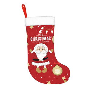Custom Christmas Santa Stockings with Name for Kids Family Holiday Gifts Decorations
