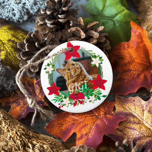 Custom Christmas Ornaments for Kitty Cat Pet as Holiday Gifts