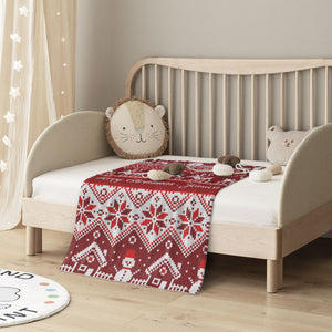 Personalized Christmas baby blanket gift with name for boys girls