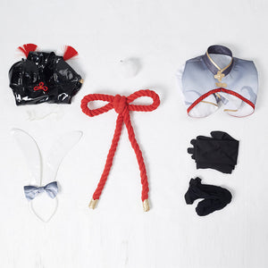 Genshin Impact Shen He Bunny Girls Cosplay Costume