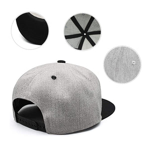 Flat-brimmed hip-hop cap