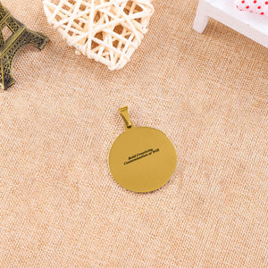 Round pendant (double-sided laser engraving)