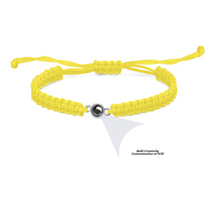 Braided rope projection bracelet