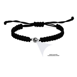 Braided rope projection bracelet