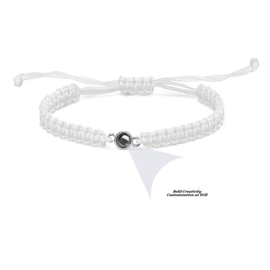 Braided rope projection bracelet