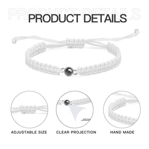 Braided rope projection bracelet