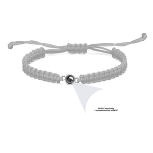 Braided rope projection bracelet