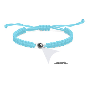 Braided rope projection bracelet