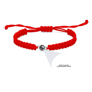 Braided rope projection bracelet