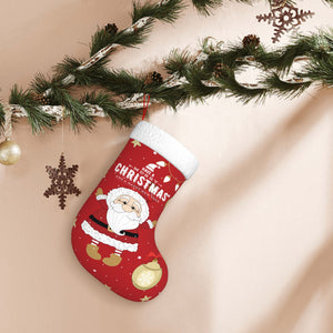 Custom Christmas Santa Stockings with Name for Kids Family Holiday Gifts Decorations