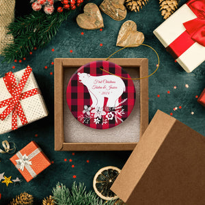 Personalized First Christmas Ornaments Wedding Gifts for  Couples