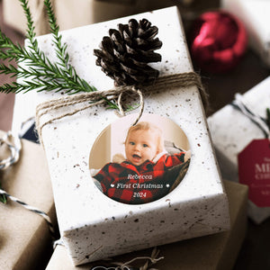 Personalized Baby's First Christmas Ornaments Decor Holiday Gifts