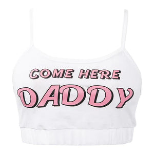Come Here Please Letter Vest + Panties Underwear SS2984