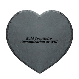 Heart-shaped pet tombstone (rock slab painting)