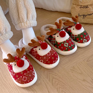 Christmas Elk Cotton Slippers  CO10