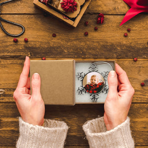 Personalized Christmas Tree Metal Snowflake Ornaments for Kids as Holiday Decoration Gifts