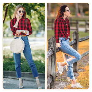 Personalized Christmas Pajamas Sets for Her with Photo Names as Holiday Gifts