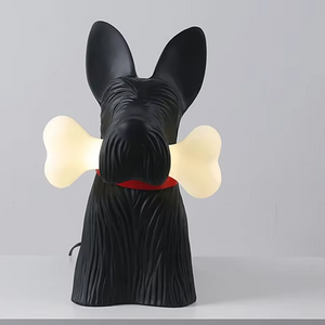 Scottie Dog Table Lamp – Decorative LED Dog Shaped Lamp for Home & Living Spaces
