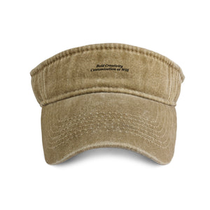 Washed beach visor