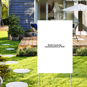 Vertical courtyard sign