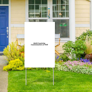 Vertical courtyard sign