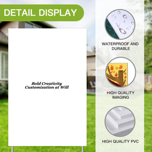 Vertical courtyard sign