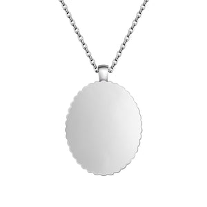 Oval pendant necklace