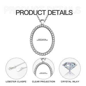 Oval pendant necklace