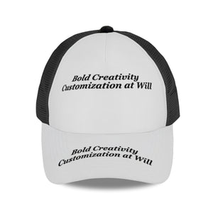 Curved brim mesh baseball cap