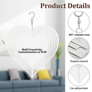 Mandala Wind Chimes - Heart