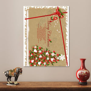 Vertical, thickened, frameless painting, 3:4