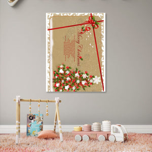 Vertical, thickened, frameless painting, 3:4