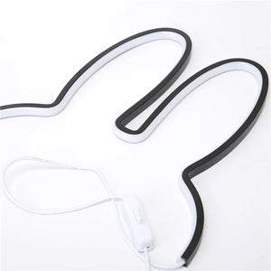 Hop Glow Nightlight – USB LED Ambient Bunny‑Silhouette Lamp