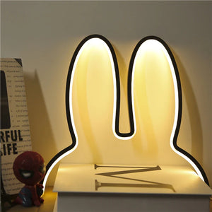 Hop Glow Nightlight – USB LED Ambient Bunny‑Silhouette Lamp