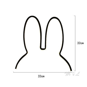 Hop Glow Nightlight – USB LED Ambient Bunny‑Silhouette Lamp