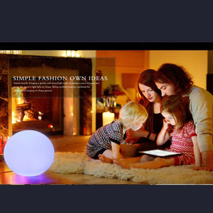 LumiSphere RGB LED Ball Light – Rechargeable Color‑Changing Ambient Sphere Lamp
