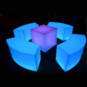 LumiNa Modular Waterproof LED Lounge Furniture – Customizable Outdoor LED Seating & Decor