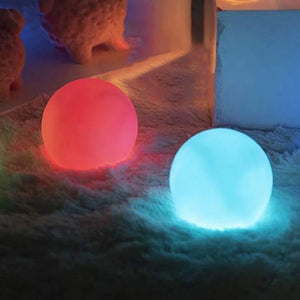 LumiSphere RGB LED Ball Light – Rechargeable Color‑Changing Ambient Sphere Lamp