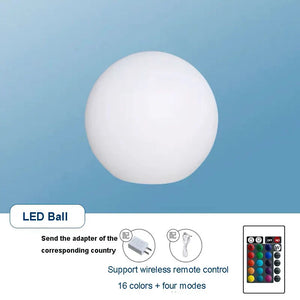 LumiSphere RGB LED Ball Light – Rechargeable Color‑Changing Ambient Sphere Lamp
