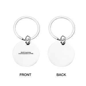 Stainless steel keychain (double-sided laser engraving)